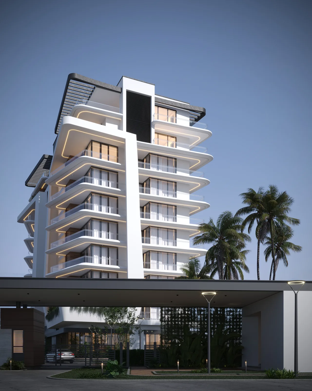 Pegasus Apartments — Tower — study