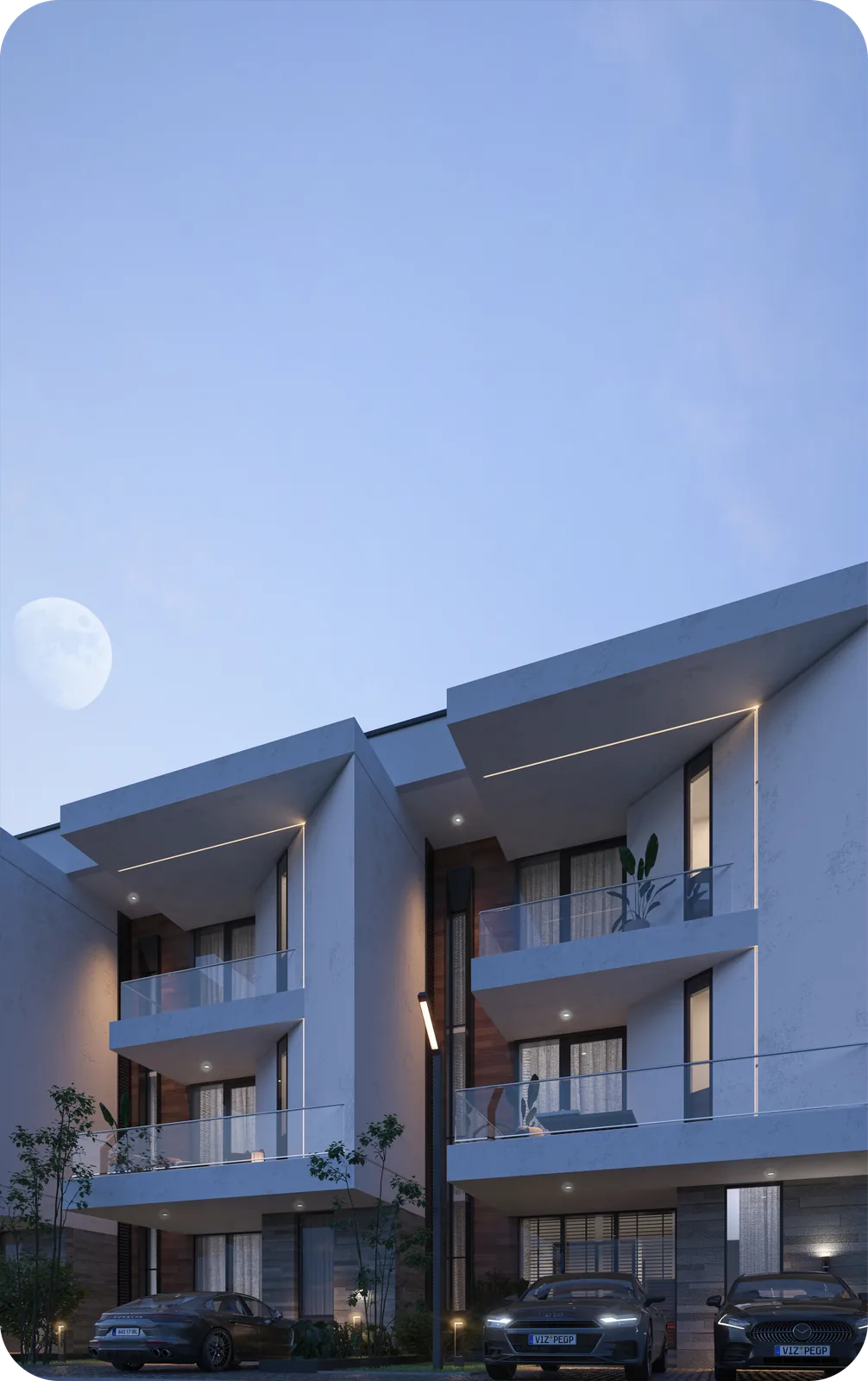 Qoral Grove Residence Ikeja — Terrace elevation