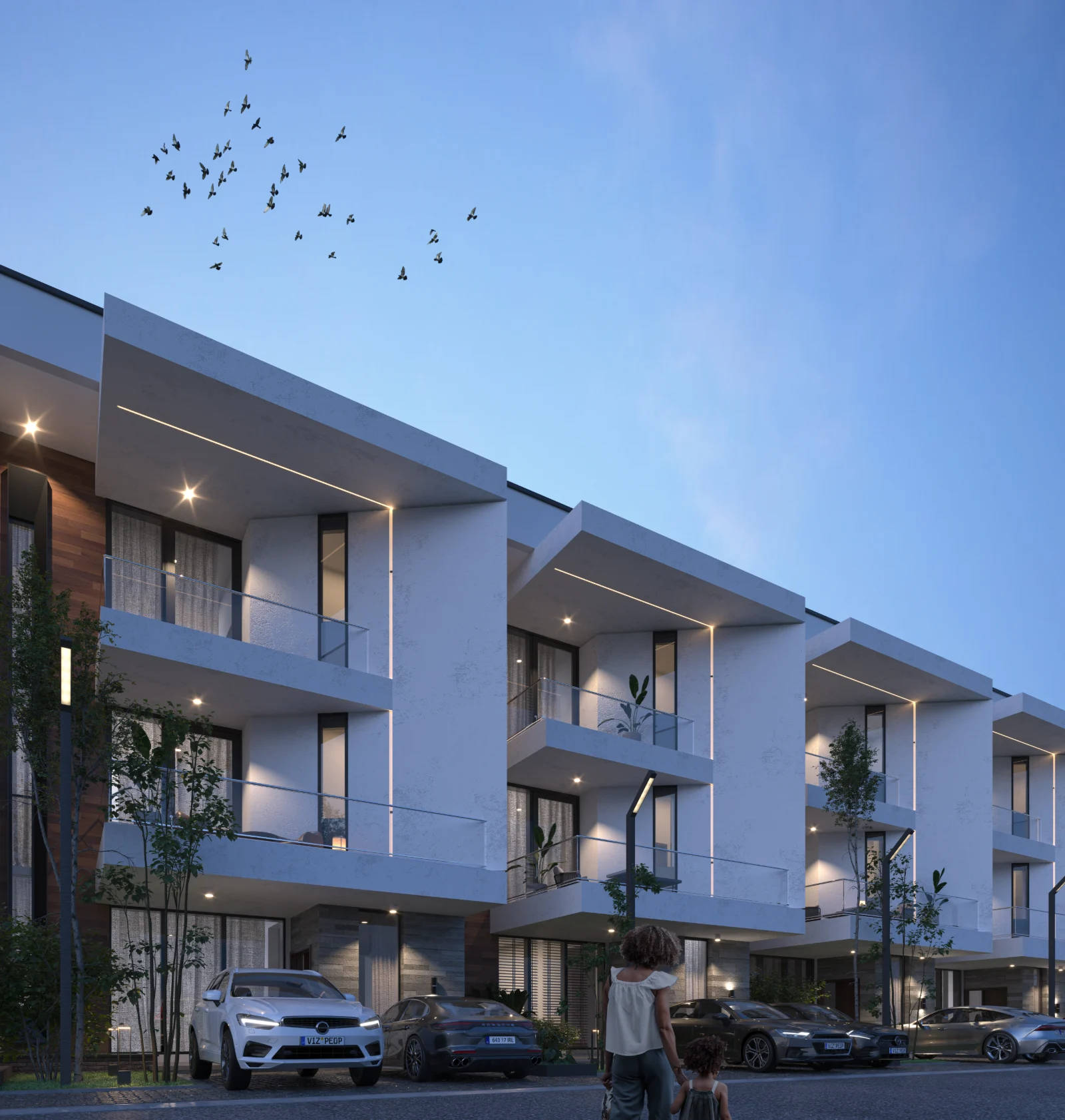 Qoral Grove Residence Ikeja — Facade and balconies