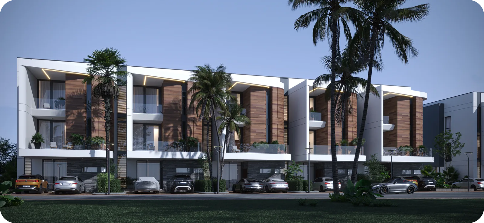 Qoral Grove Residence Jahi — Terrace row