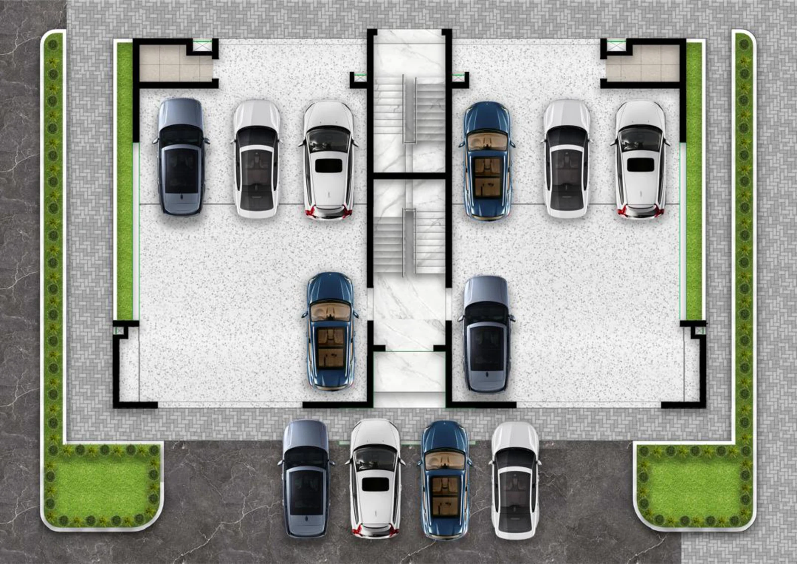 Qoral Grove Residence Jahi — Block of flats — ground floor plan