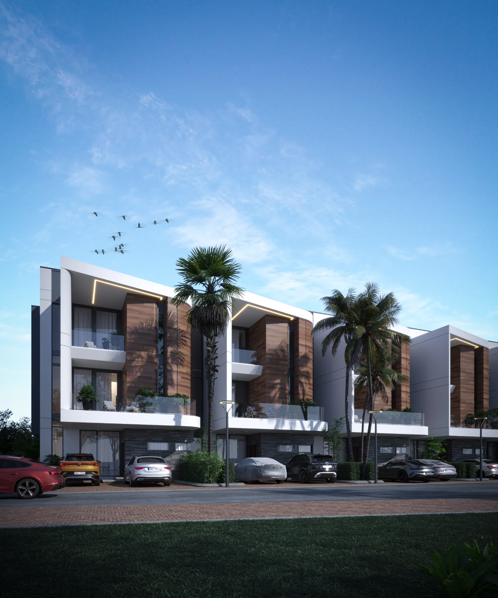 Qoral Grove Residence Jahi — Terrace facades